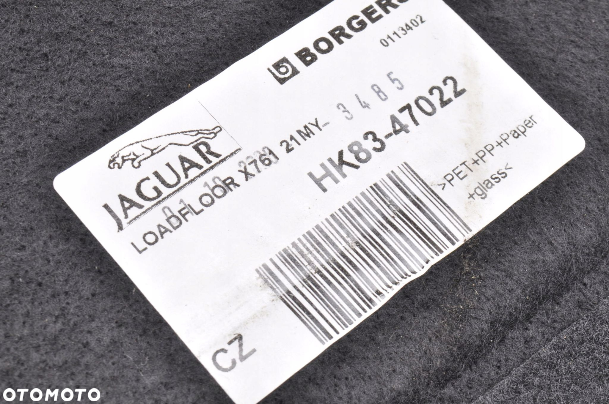 JAGUAR F-PACE X761 PODŁOGA WYKŁADZINA BAGAŻNIKA HK83-47022 - 3