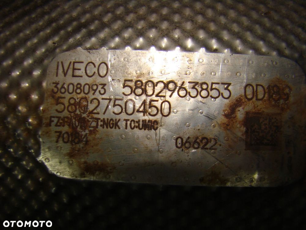 dpf filtr cząstek stałych katalizator iveco daily eu6 5802963853 5802750450 - 2