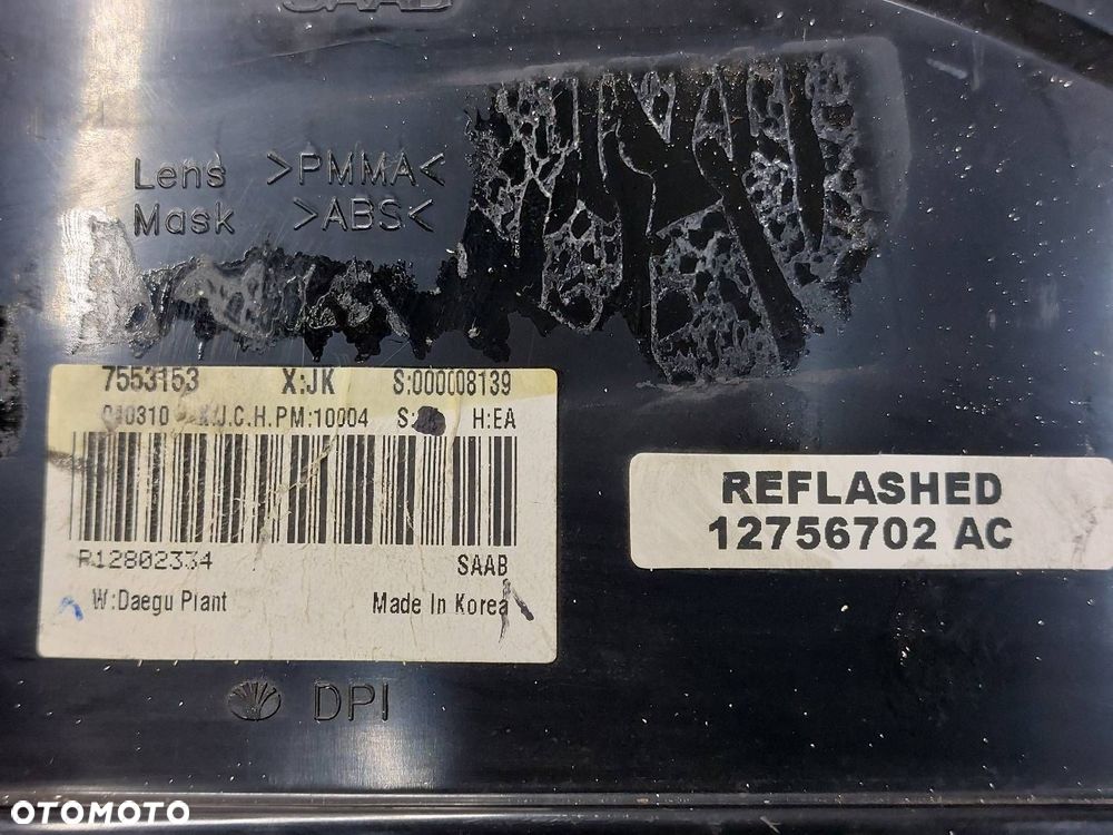 LICZNIK ZEGARY SAAB 9-3 II 2.2 TiD 12802334 12756702 - 4