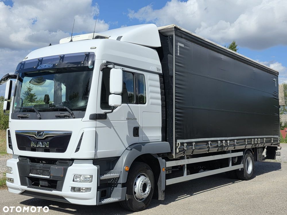 MAN TGM 15.290 / BURTO-FIRANKA / AUTOMAT / CAŁY NA PODUSZKACH / KLIMA POSTOJOWA /18EURO PALET / SPROWADZONY  / E6 / LIFT  / WINDA / - 16