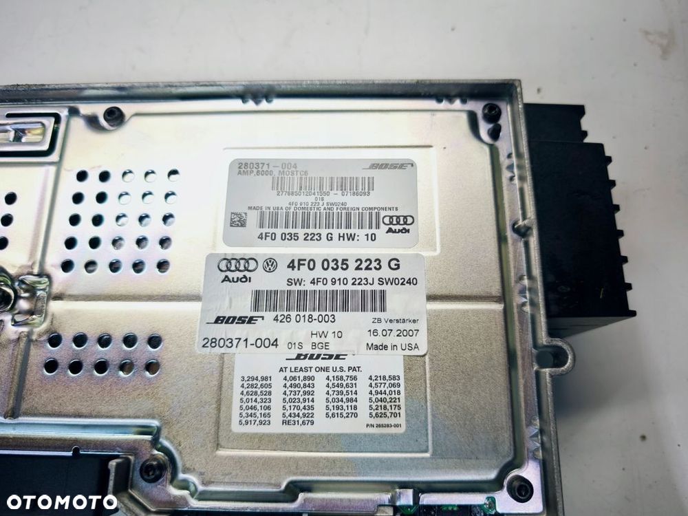WZMACNIACZ BOSE AUDI A6 C6 4F0035223G 4F0910223J - 7