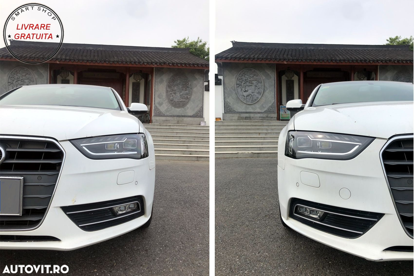 Faruri Full LED Audi A4 B8.5 Facelift  (2012-2015) Negru Semnal Dinamic A4 B9.5 De- livrare gratuita - 19