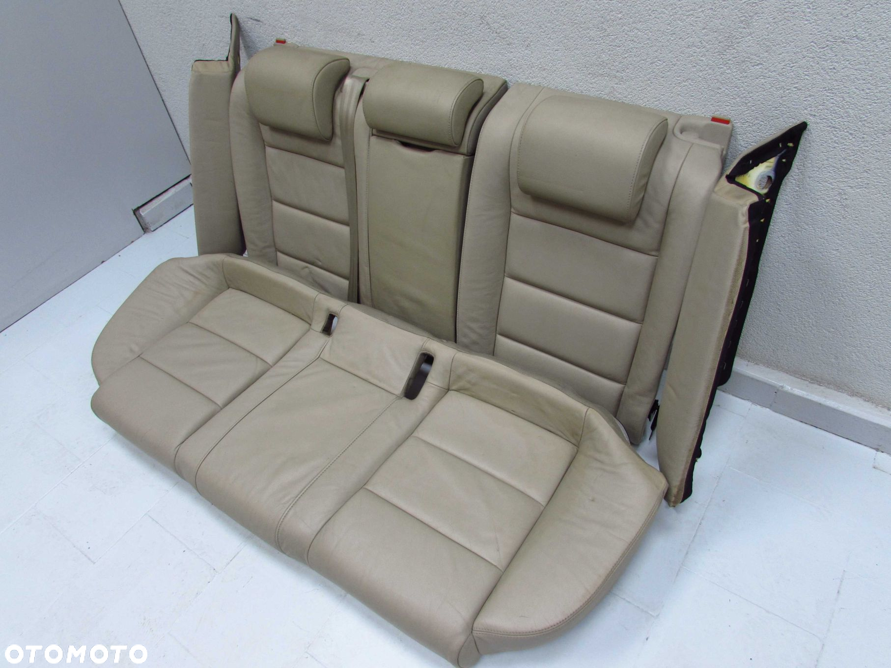 AUDI A6 C6 AVANT 04-11 FOTEL SIEDZENIE KANAPA SKORA JASNA - 3