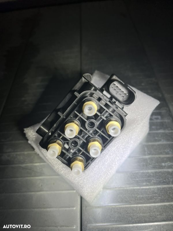 Compresor perne aer bloc de valve supapa telescop electronic magnetic perna aer audi vw Mercedes porsche a6 a7 a8 q7 touareg phaeton w211 w221 w219 w212 w216 e class s class cls gle panamera cayenne macan - 3