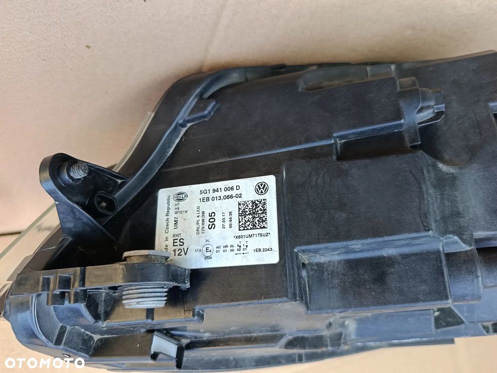 Lampa prawa LED VW Golf VII 7 lift oryg 5G1941006D - 4