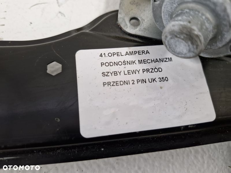 OPEL AMPERA PODNOŚNIK MECHANIZM SZYBY LEWY PRZÓD PRZEDNI 2 PIN UK - 3