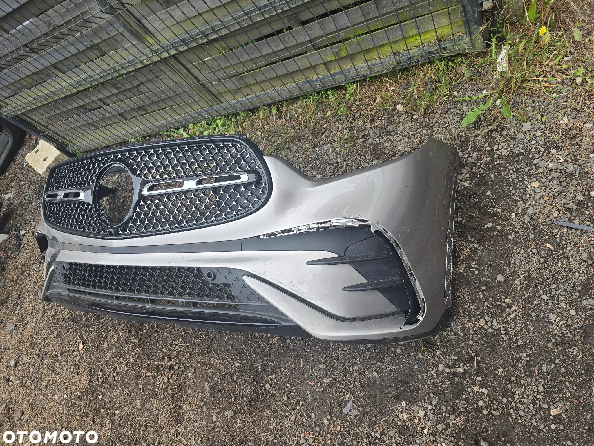 Mercedes glc 254 amg zderzak przód grill ładny oryginał - 2