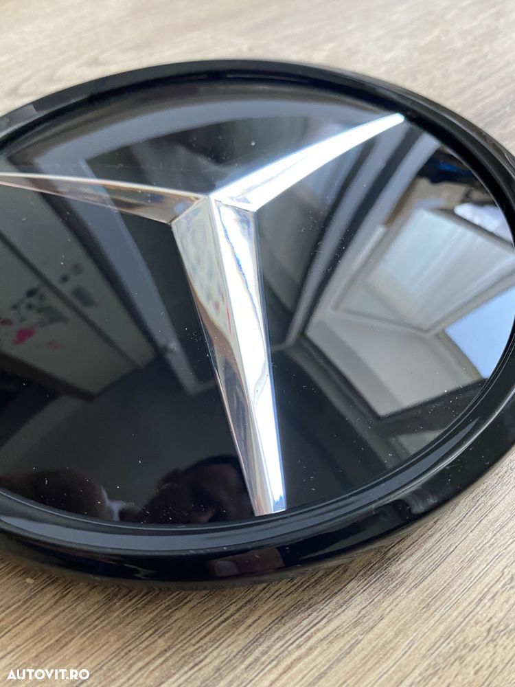 Emblema Semn Logo Stea Mercedes Grila Fata Radiator A B C E S Class - 5