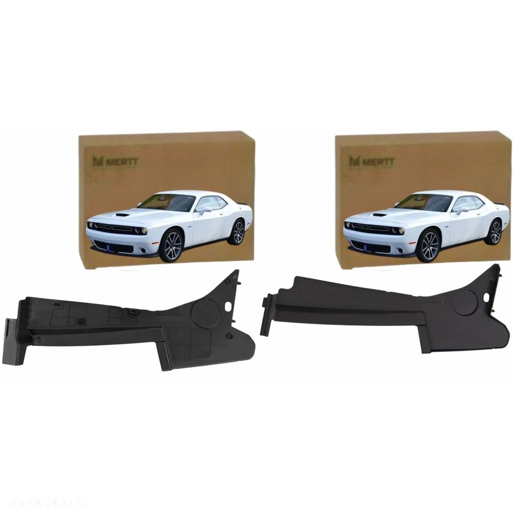 DODGE CHALLENGER 2008- OBUDOWY OSŁONY PASA CHŁODNICY LEWA PRAWA KOMPLET - 2