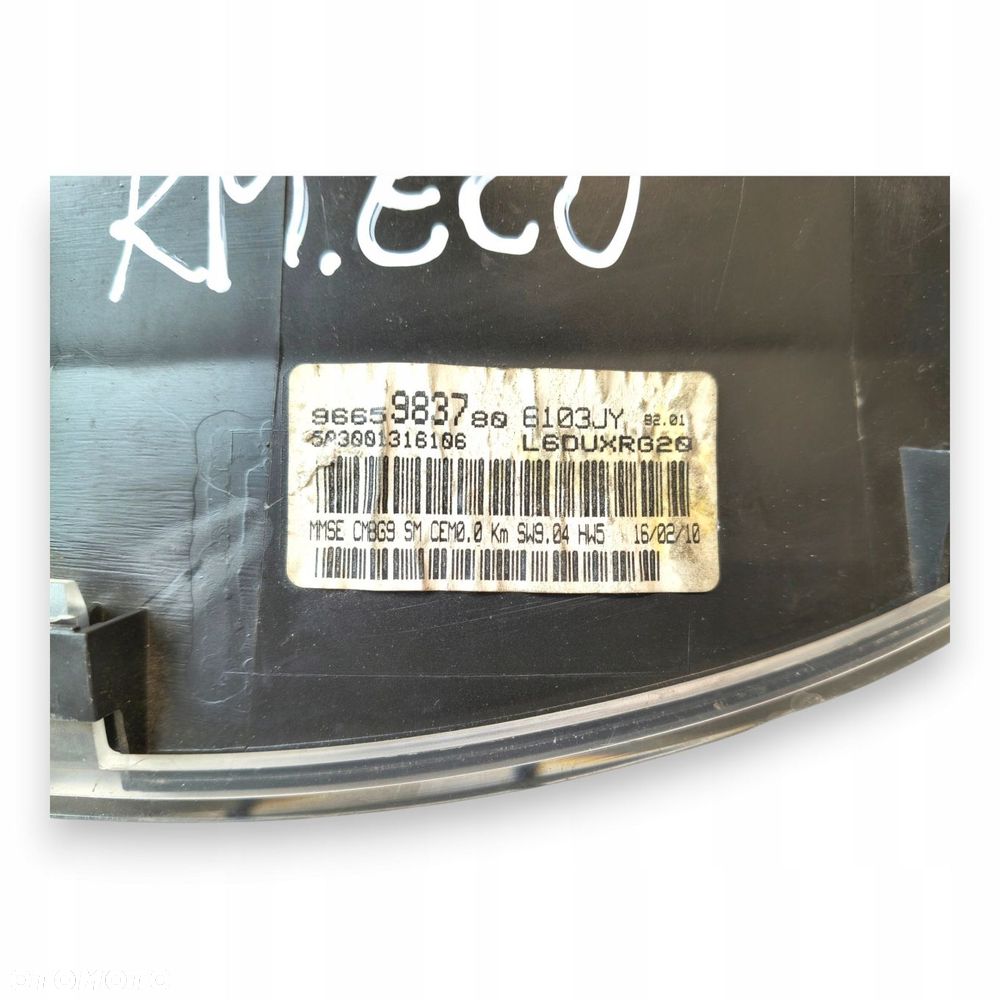 LICZNIK ZEGARY 9665983780 Peugeot Partner Berlingo II 1.6 HDI Diesel europa - 2