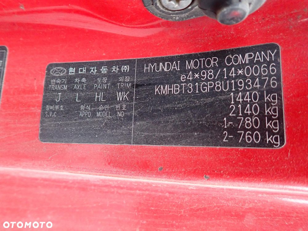 CZĘŚCI - Hyundai Getz 1,1 66KM G4HG HB 3D LIFT 5B lakier HL 2008r. INDEX - 10099 - 14