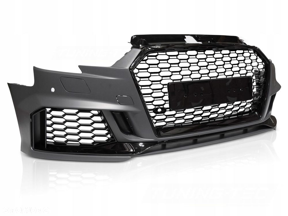 Zderzak przedni kpl Grill Kratki SpoileR pdc spryski Audi A3 8v Lift 2016- - 2