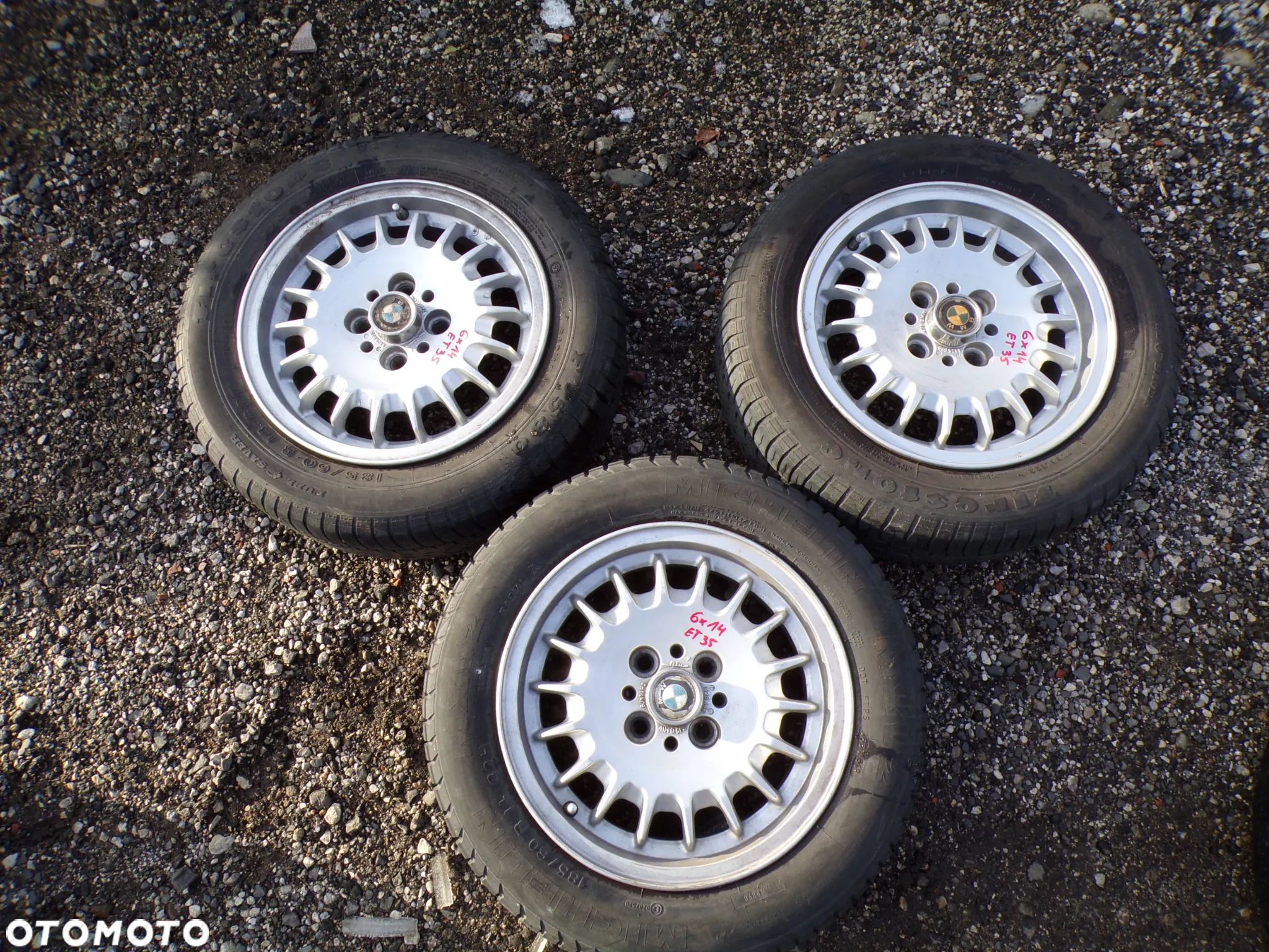 3 x KOŁO BMW E30 SŁONECZKO 14 6x14 ET 35 - 1