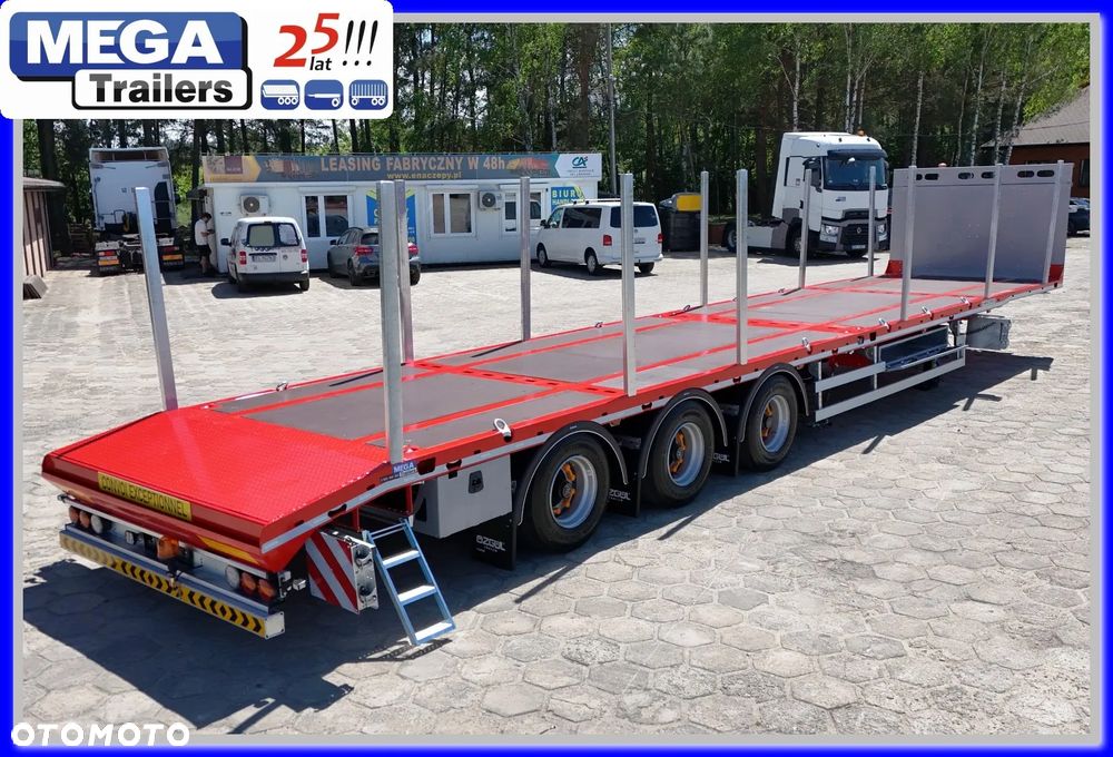 Inny PLATFORMA Mega osie 19,5 BPW, zamki kontenerowe, skos do najazdów !!! - 8