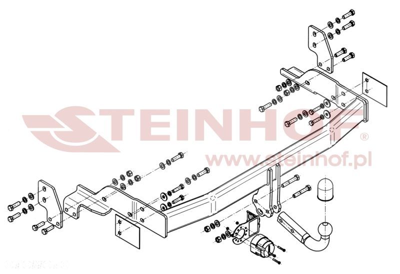 Hak Holowniczy + WIĄZKA 7PIN do Kia Sorento od 2002 do 2006 - 2