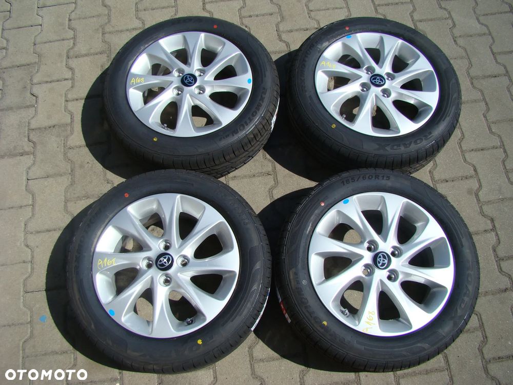 a168 4x100 Toyota Yaris 6Jx15 Lato niemontowane 185/60 R15 - 1