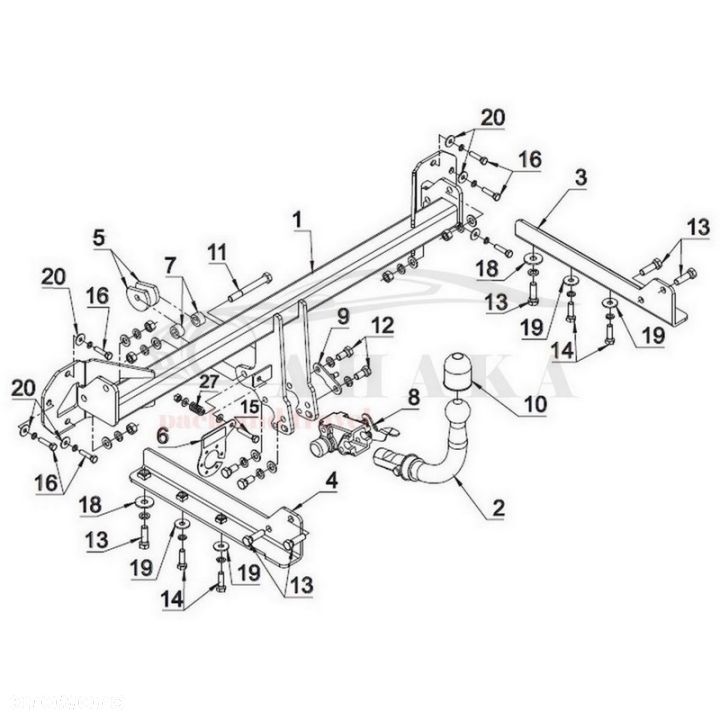 Hak Holowniczy Automat Do Honda Civic Hatchback 2012-2014 - 3