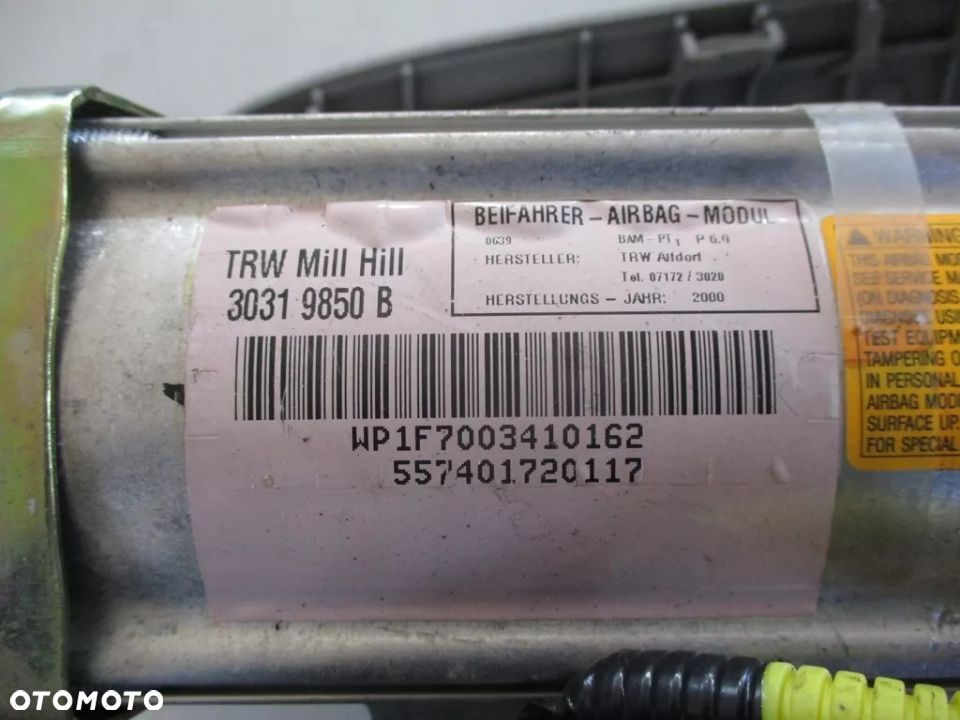 NISSAN MICRA K11 AIRBAG PODUSZKA PASAŻERA - 3