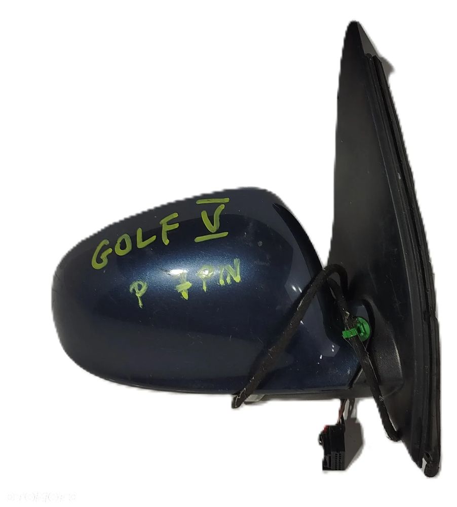 LUSTERKO PRAWE PRZÓD VW GOLF V 7 PIN 03-09 - 1