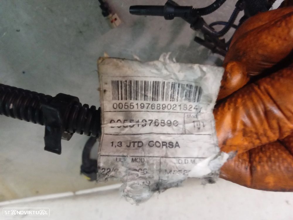 CABLAGEM / INSTALAÇÃO DO MOTOR OPEL CORSA C 1.3CDTI 551976890 - 2