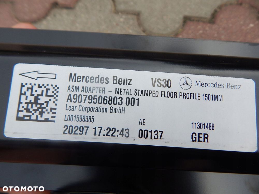 mercedes sprinter 907 910 volkswagen crafter szyny szyna mocowania fotela - 3