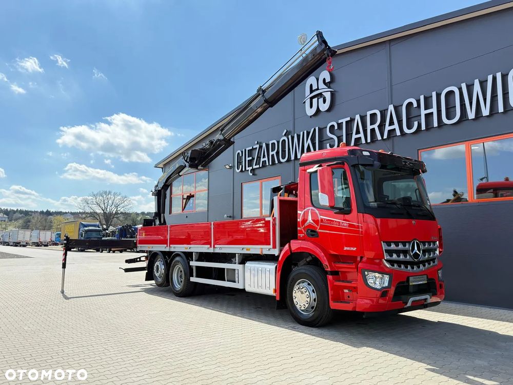 Mercedes-Benz Mercedes Arocs Actros 2532 / E6 / 6x2 / skrzynia + żuraw Palfinger / budowlanka HDS kran crane dzwig - 12