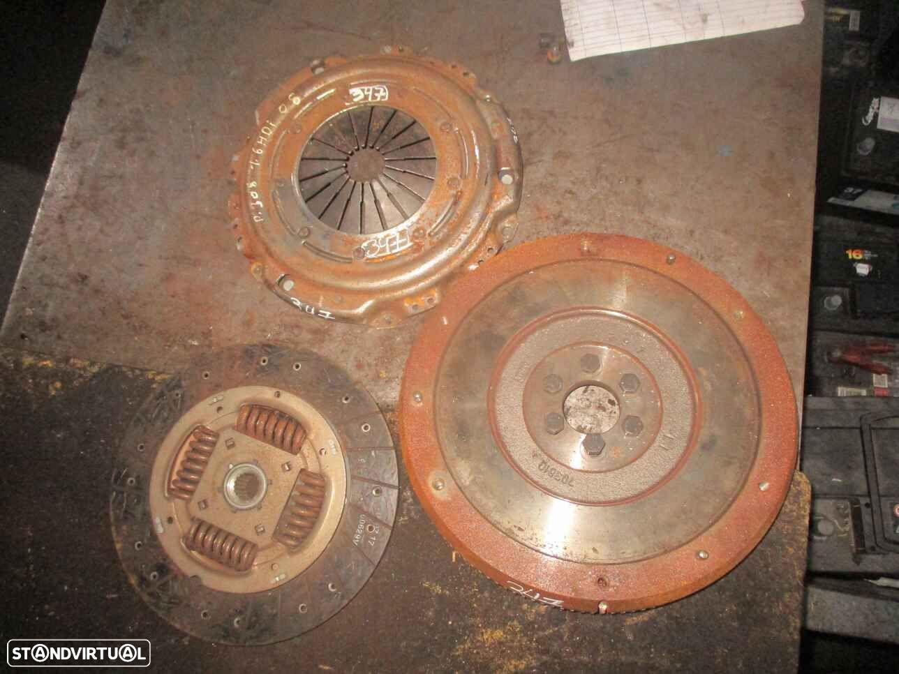Embraiagem 701497 PEUGEOT 308 2008 1.6HDI VALEO/226MM MONOMASSA COMPLETO COM ROLAMENTO   PEUGEOT 407 FASE 1 2005 1.6HDI 110CV 4P CINZA ACASTANHADO VALEO/226MM MONOMASSA COMPLETA - 1