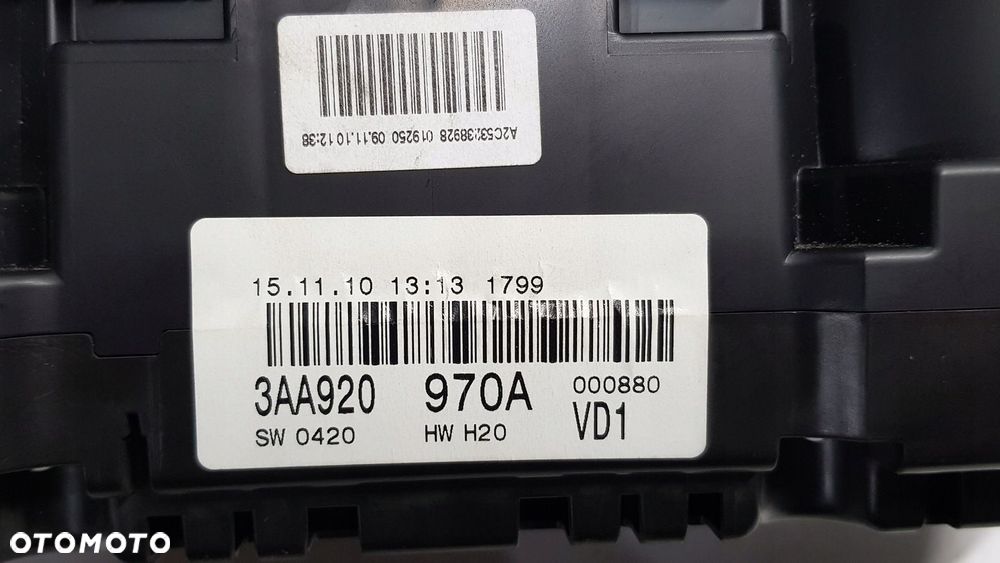 licznik VW Passat B7 2.0 TDI - 5