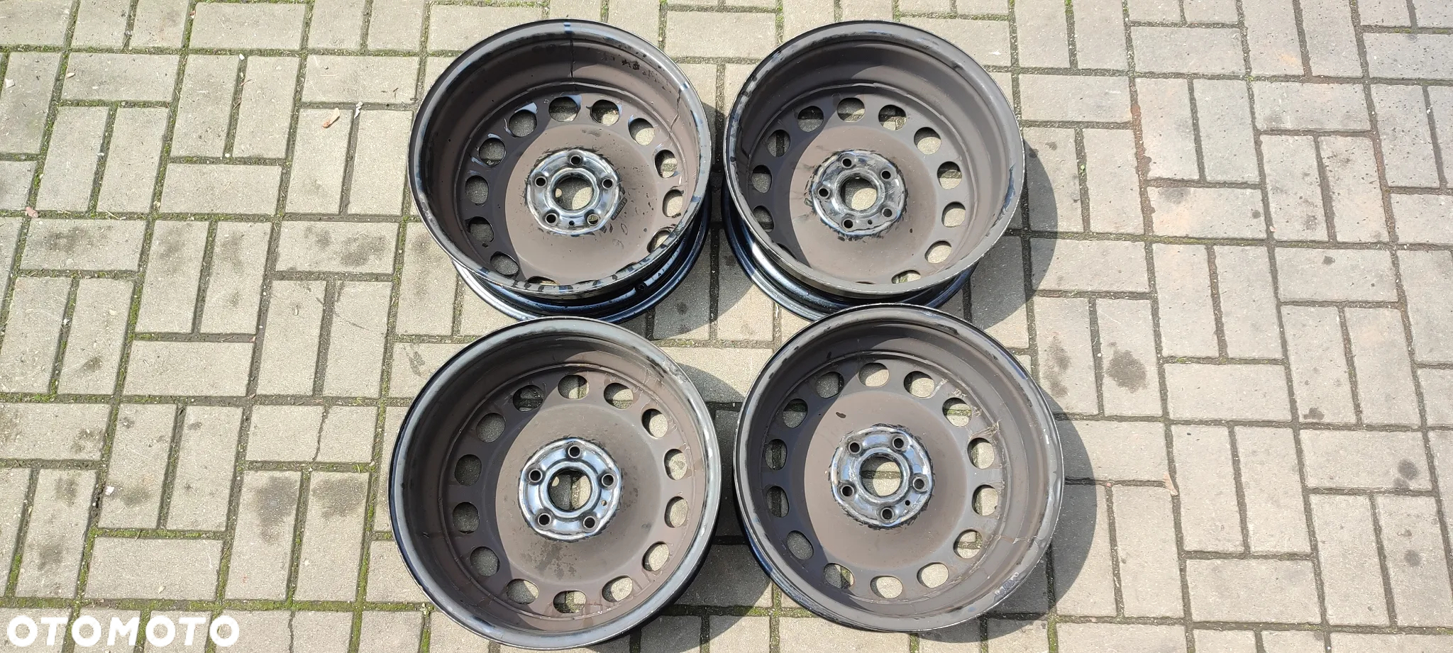 FELGI STALOWE 5x112 6.5Jx16 CALI ET50 VW GOLF VIICADDY TOURAN SKODA OCTAVIA SEAT TOLEDO ALTEA AUDI A3 4 SZTUKI KOMPLET - 7