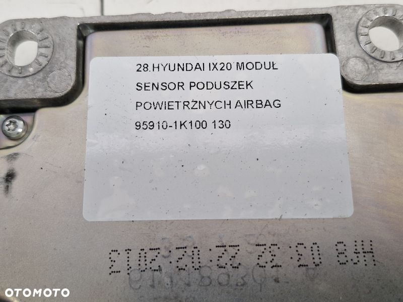 HYUNDAI IX20 MODUŁ SENSOR PODUSZEK POWIETRZNYCH AIRBAG 95910-1K100 - 4