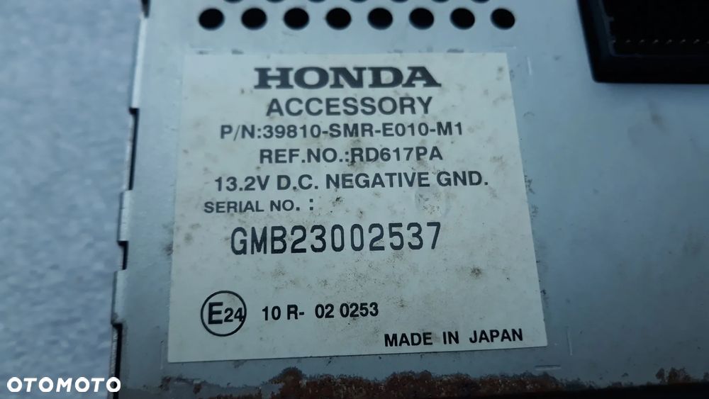 Honda Civic 8 Ufo wyświetlacz Główny 39810-smr-e010-m1 rd617pa - 3