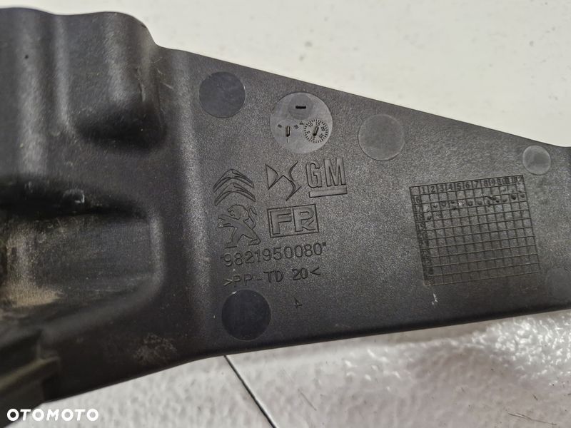 peugeot 3008 2 ii wlot prowadnica kierownica powietrza osłona zamka 9821950080 - 9