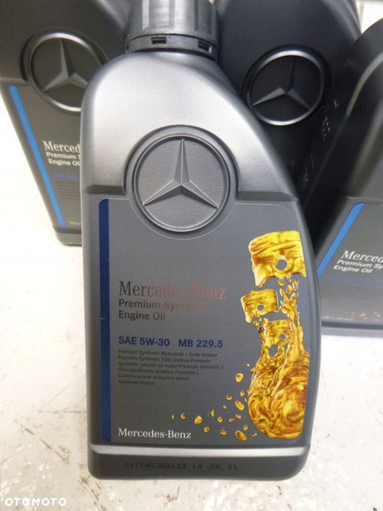 MERCEDES BENZ OLEJ SYNTETYCZNY 5W30 5W 30 MB 229.5 CENA ZA 5 LITRÓW - 3