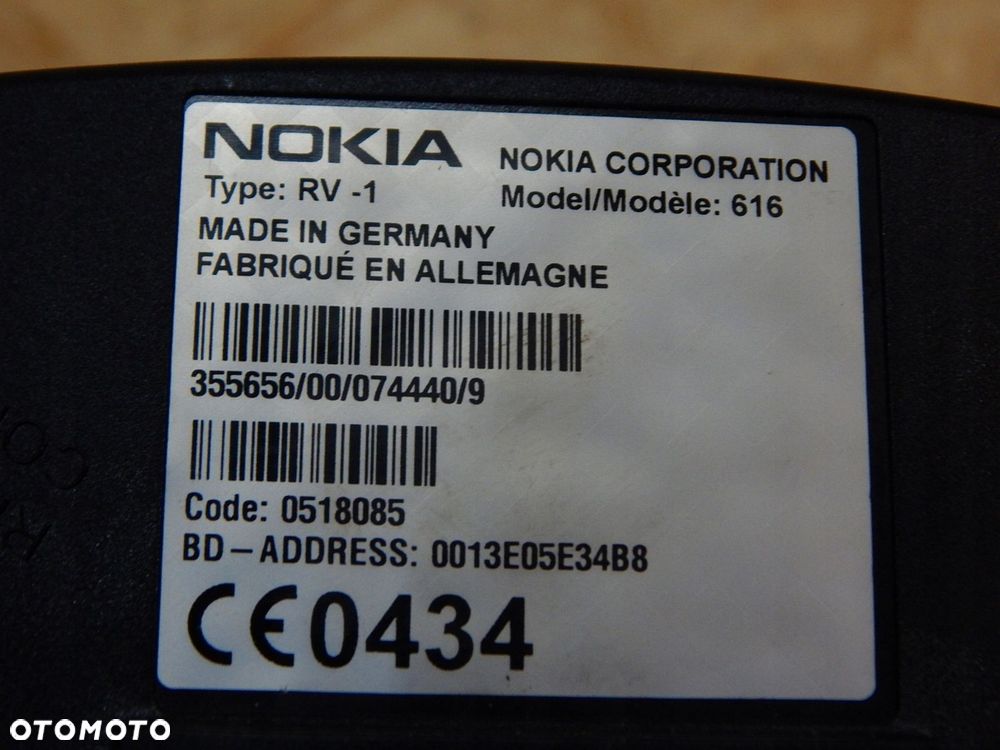 zestaw samochodowy głośnomówiący nokia 616 modem sterownik rv-1 - 4
