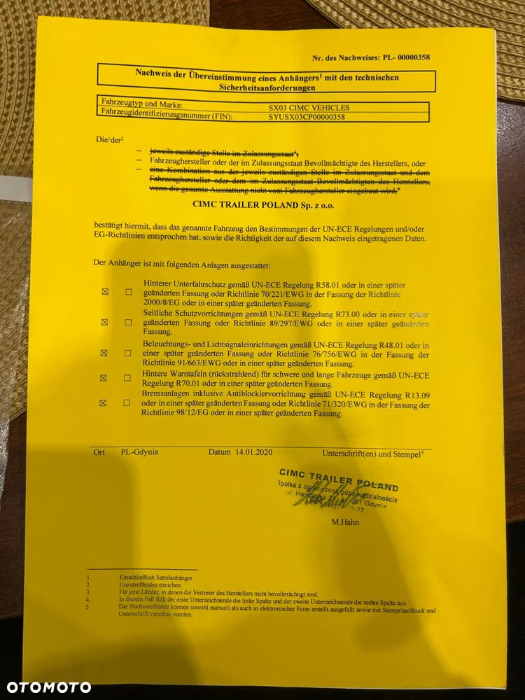 CIMC FIRANKA MEGA / OSIE SAF / 2020 ROK / PODNOSZONY DACH / NACZEPA POLSKIEJ PRODUKCJI !! FIRANKA MEGA R 19.5 / PODNOSZONY REGULOWANY DACH - 39