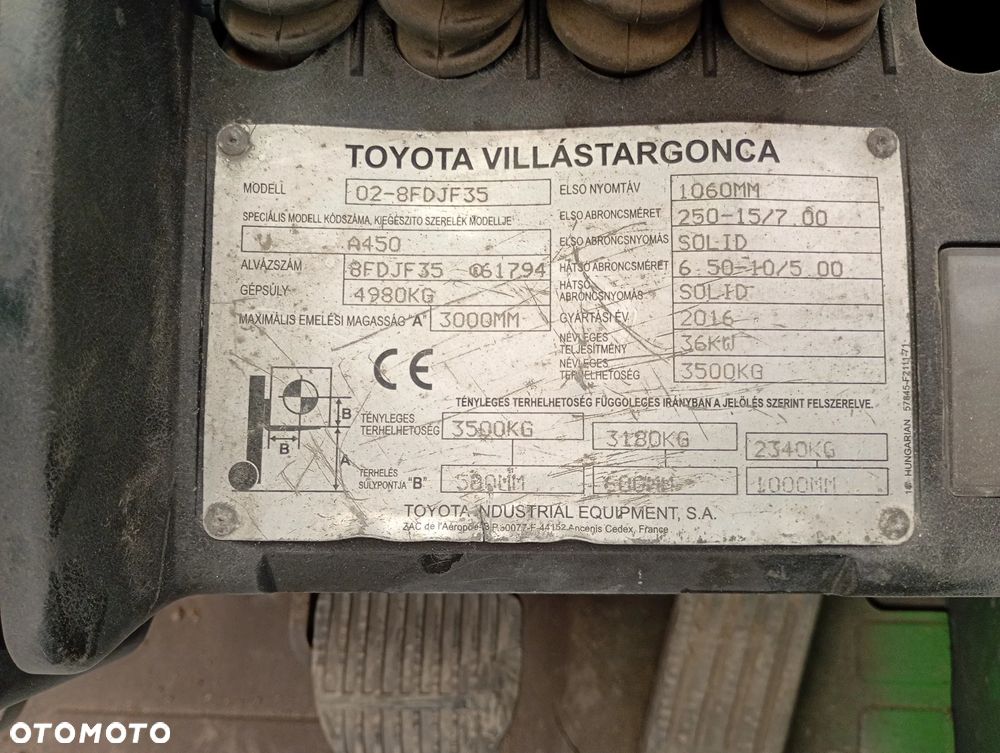 Toyota 02-8FDJF35 - 2