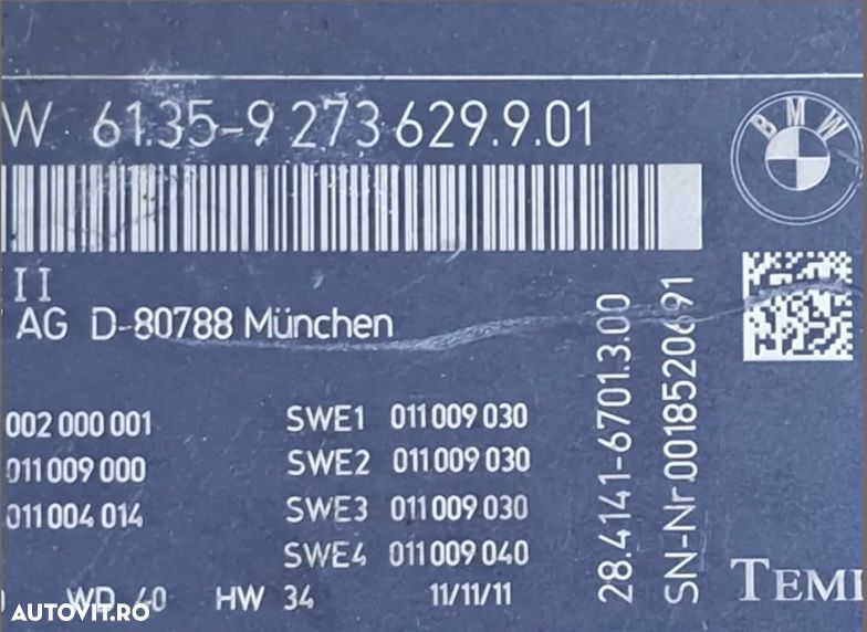 Modul lumini FRM 3 bmw F07+LCI F10+LCI F11+LCI F06+LCI F12+LCI F13+LCI F01+LCI F02+LCI F03+LCI F04 F25 F26 - 4