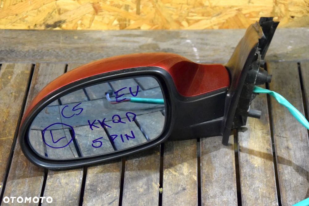 Citroen C5 LIFT 04-08 Lusterko zewnętrzne LEWE 5PIN EUROPA kolor KKQD - 3