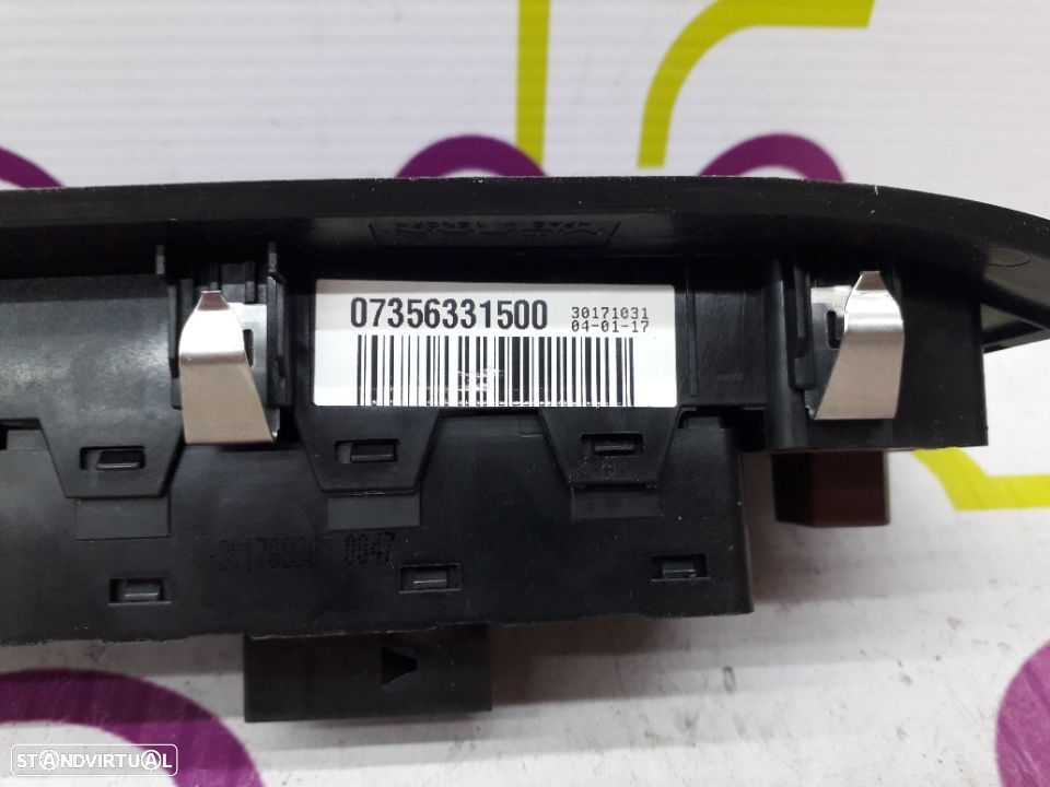 Comando de Vidros Frt / Esq Fiat 500X de 2019- Ref : 07356331500 - NO320052 - 3