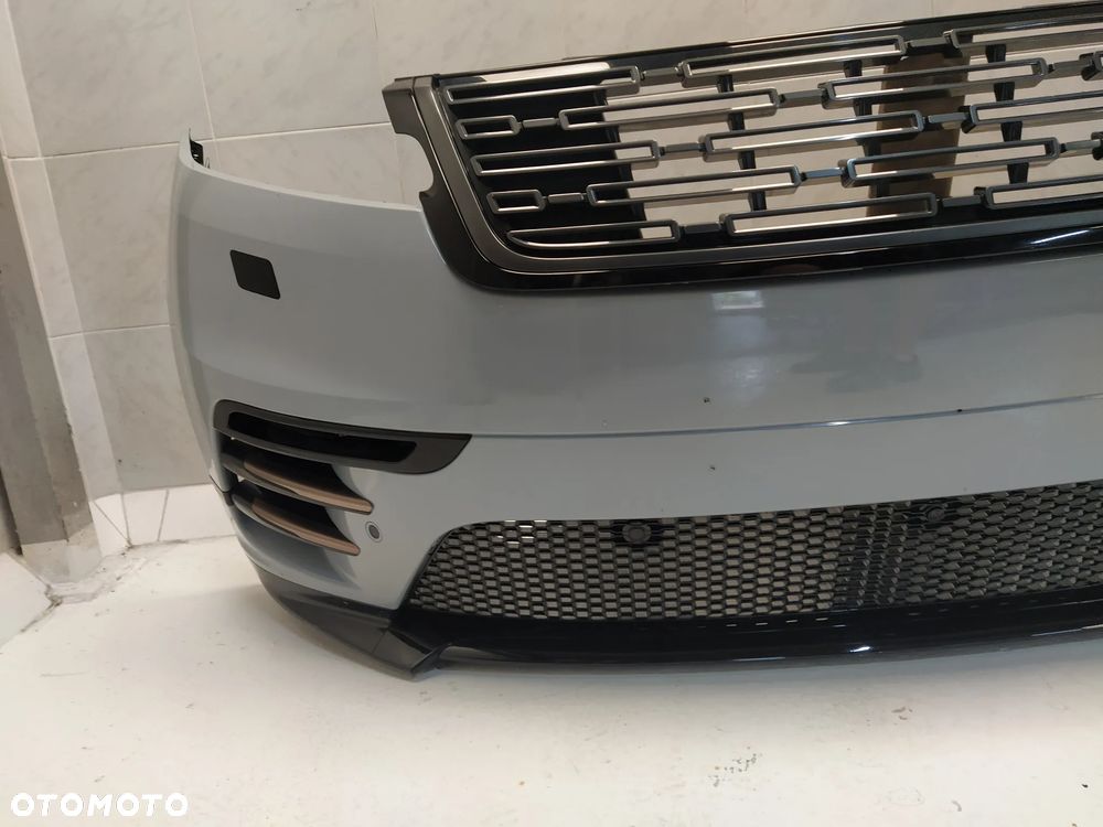 RANGE ROVER VELAR L560 R-DYNAMIC ZDERZAK PRZÓD PRZEDNI 4XPDC SPRYSKIWACZE PŁYTA GRILL KAMERA HALOGENY KOMPLETNY ORYGINAŁ - 9