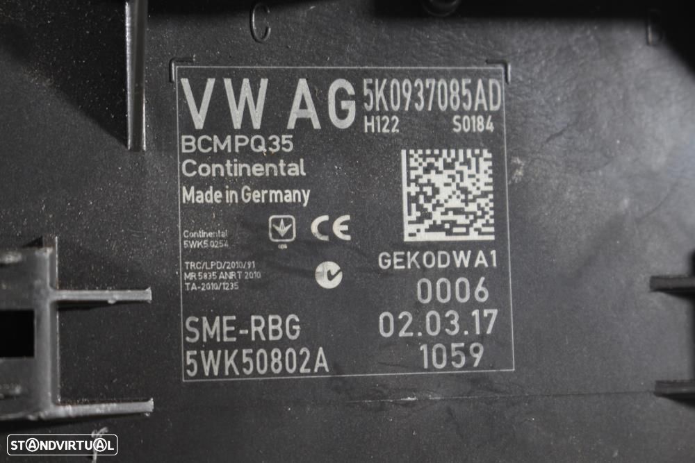 Módulo Eletrónico Volkswagen Caddy Iv Caixa (Saa, Sah)  5K0937085ad / - 7