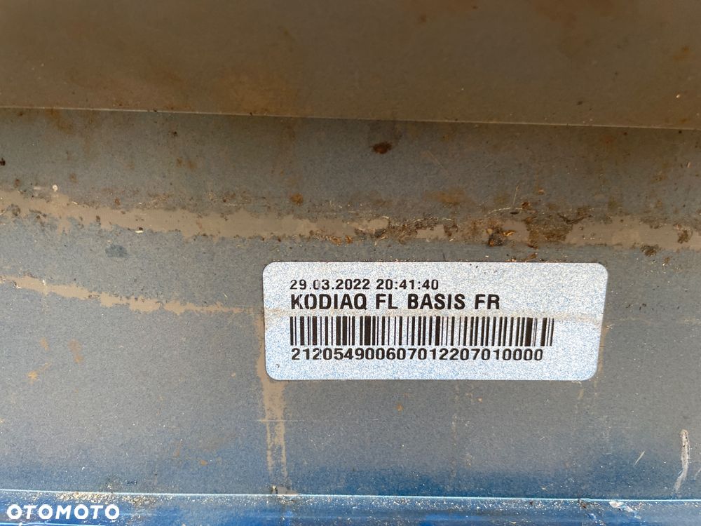 SKODA KODIAQ LIFT 21- ZDERZAK PRZEDNI NIEBIESKI ORYGINALNY PDC SPRYSKI 565807221H 565807061C - 8