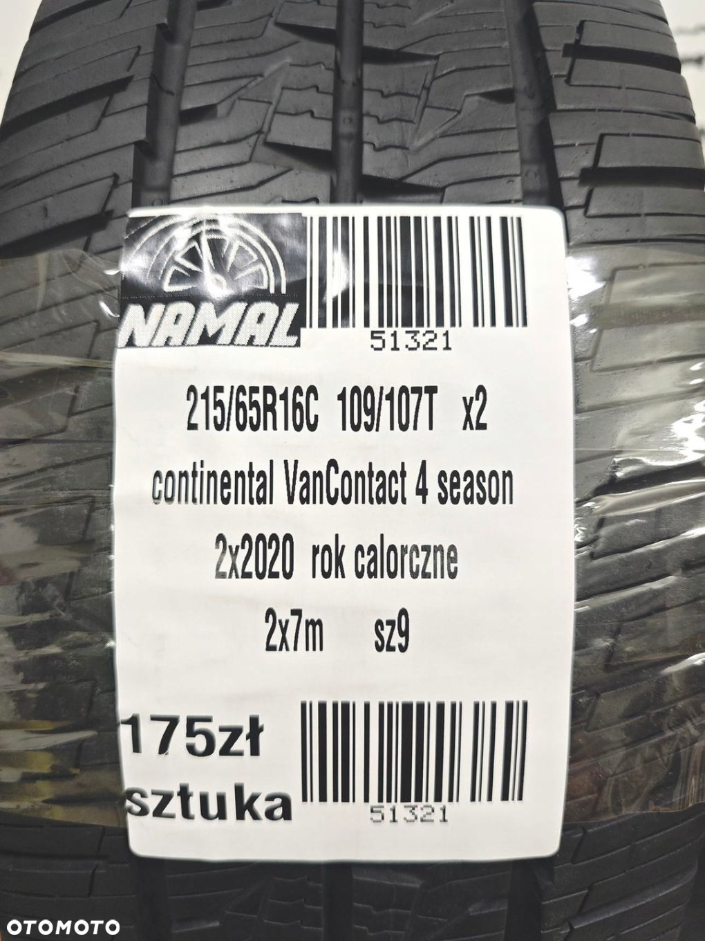 215/65r16C continental 2020r opony całoroczne 7mm 51321 - 8