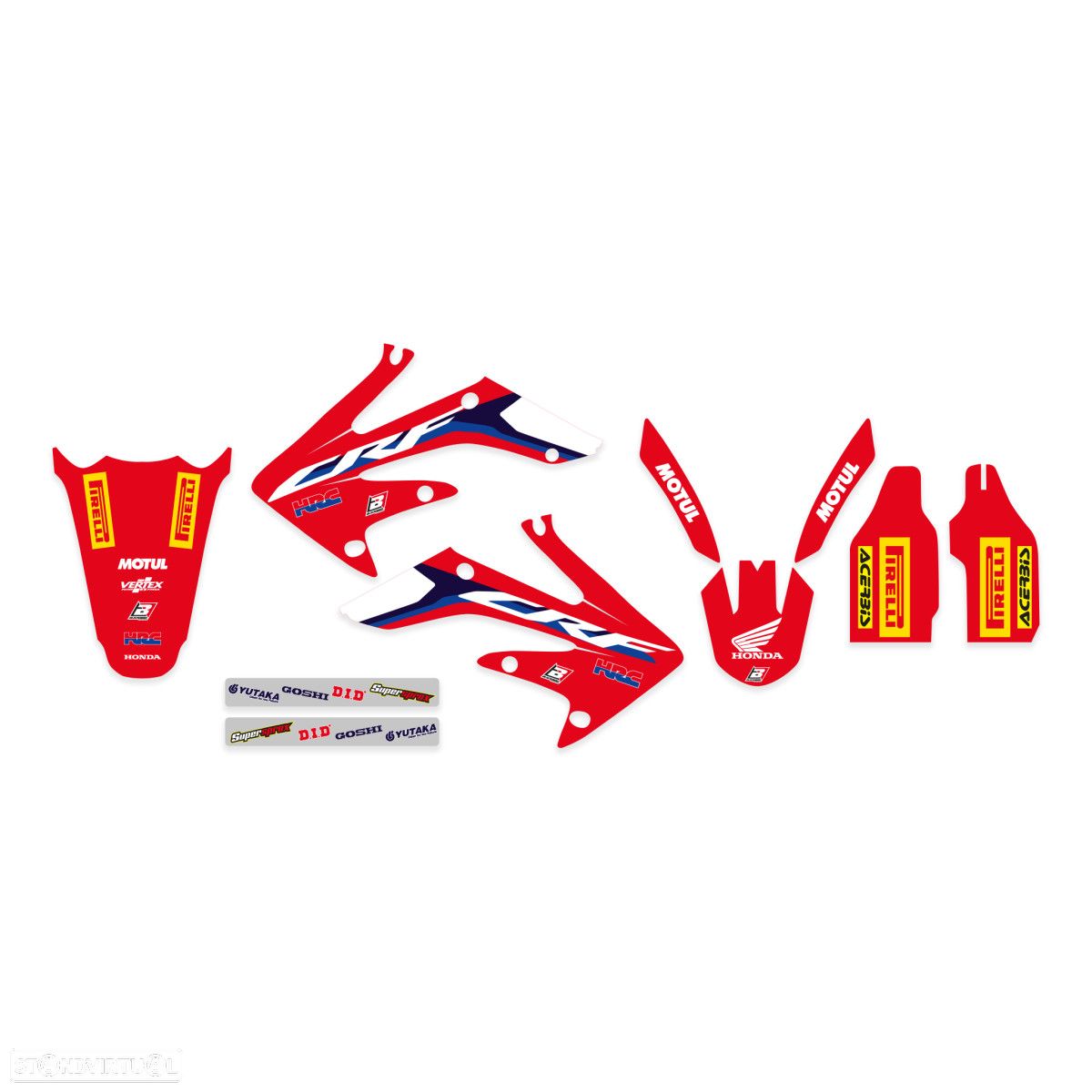 kit autocolantes blackbird replica hrc 20 honda crf 250 - 1