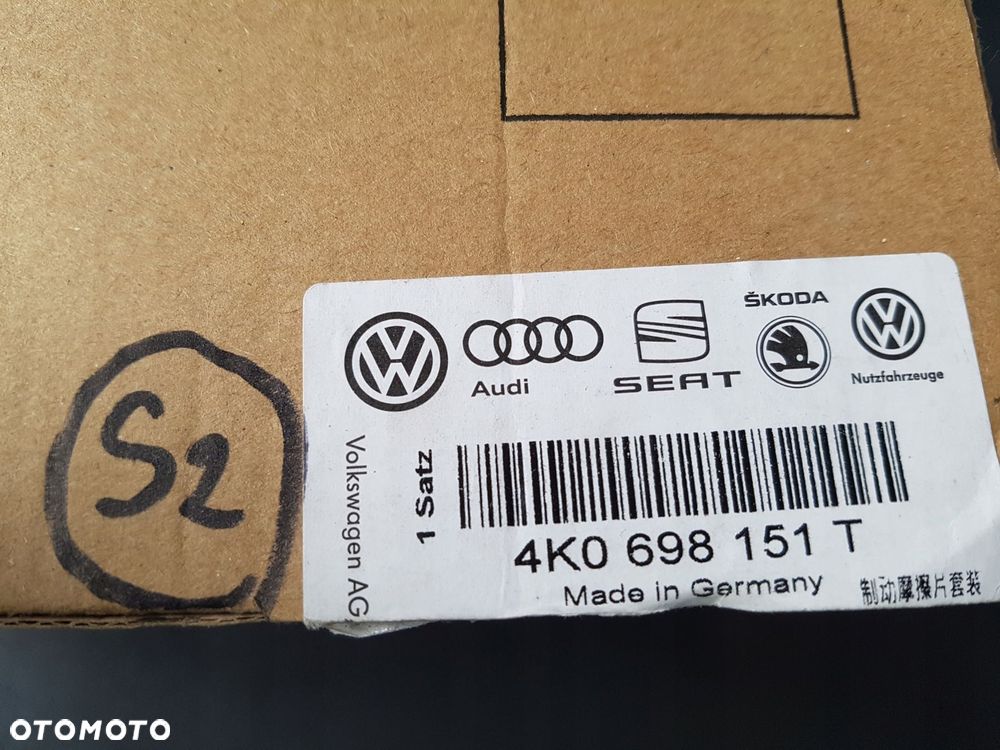 audi a6 a8 a7 q7 q8 klocki hamulcowe przód oe 4k0698151t 4k0615115ar - 3