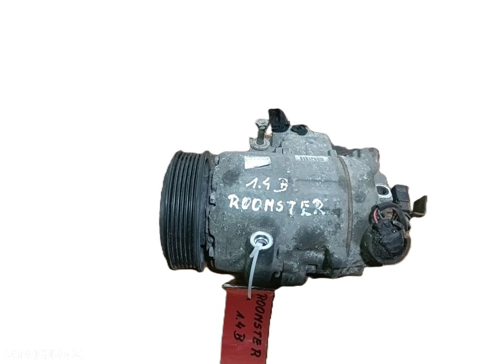 SKODA ROOMSTER 06-15 1,4 B kompresor sprężarka klimatyzacji DENSO 6Q0820808F * - 3