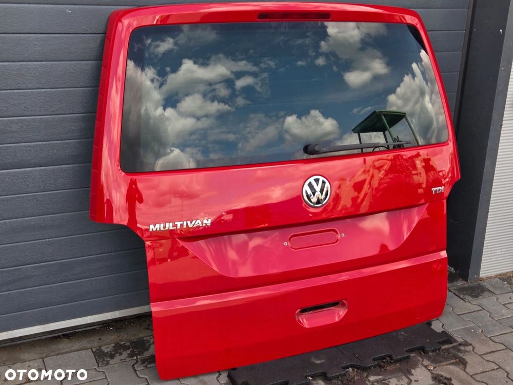 VW T6 klapa bagażnika tył czerwona LH3T - 2