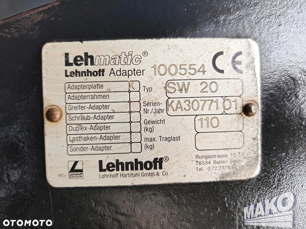 Łyżka skarpowa hydrauliczna 200cm Lehnhoff MS20 SW20 - 6