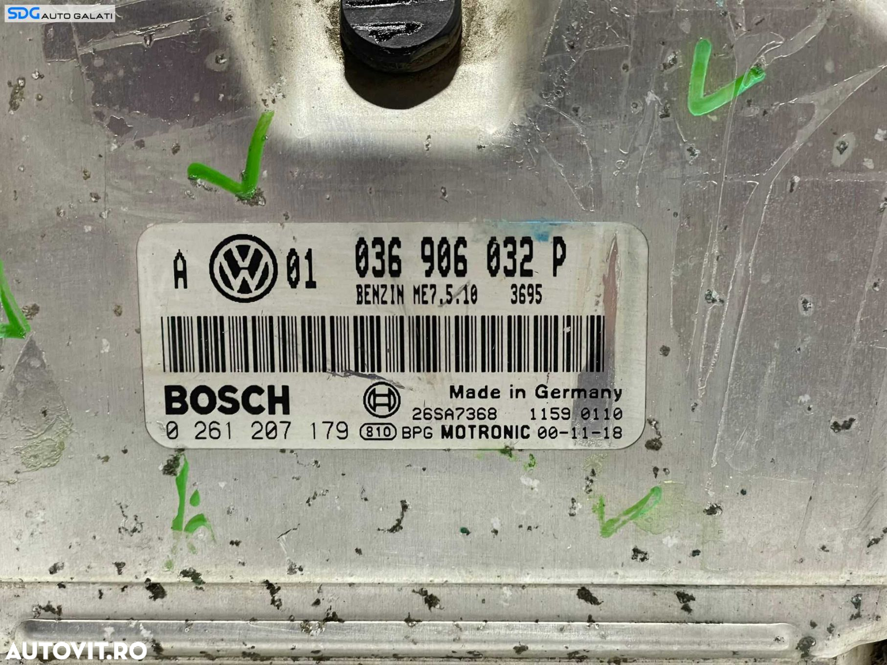 ECU Calculator Motor Bosch Seat Toledo 2 1.4 Benzina 1998 - 2005 Cod 036906032P 0261207179 [L3143] [L3144] - 3