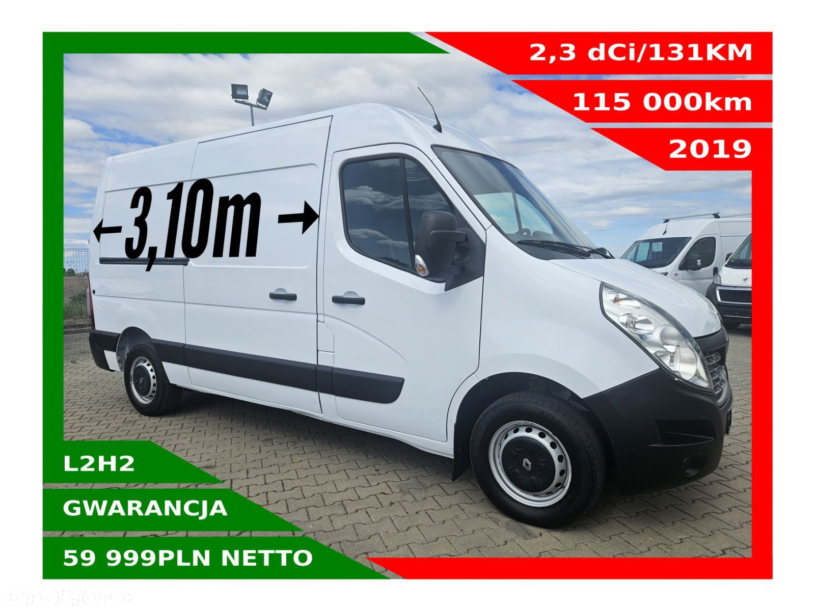 Renault Master L2H2 *59999zł NETTO* 2.3dCi/131KM - 1